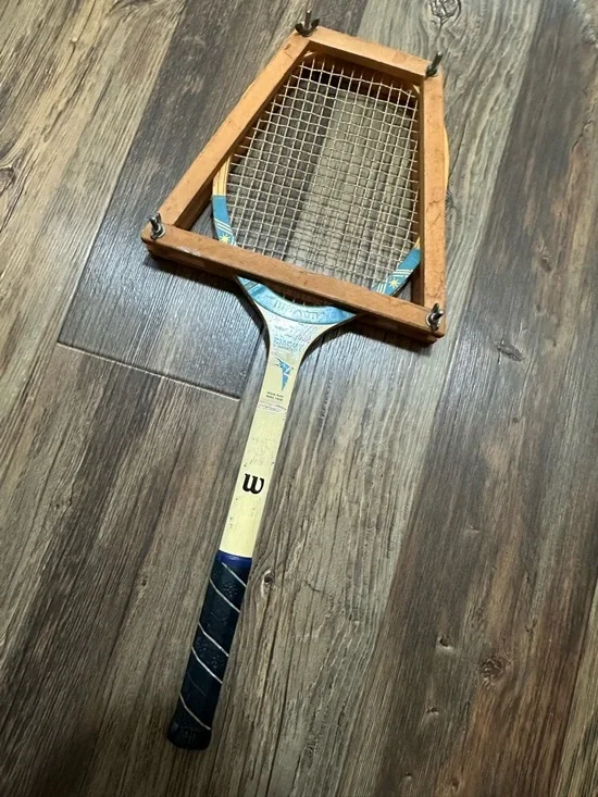 VTG Wilson Mary Hardwick FLIGHT speed flex wood tennis racket - Picture 7 of 8